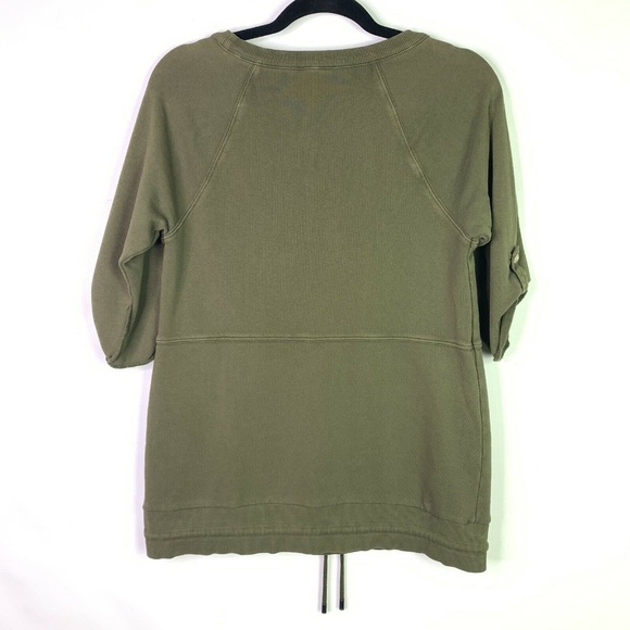 NWOT Armani Exchange Top Olive Green pouch pocket - Picture 2 of 5